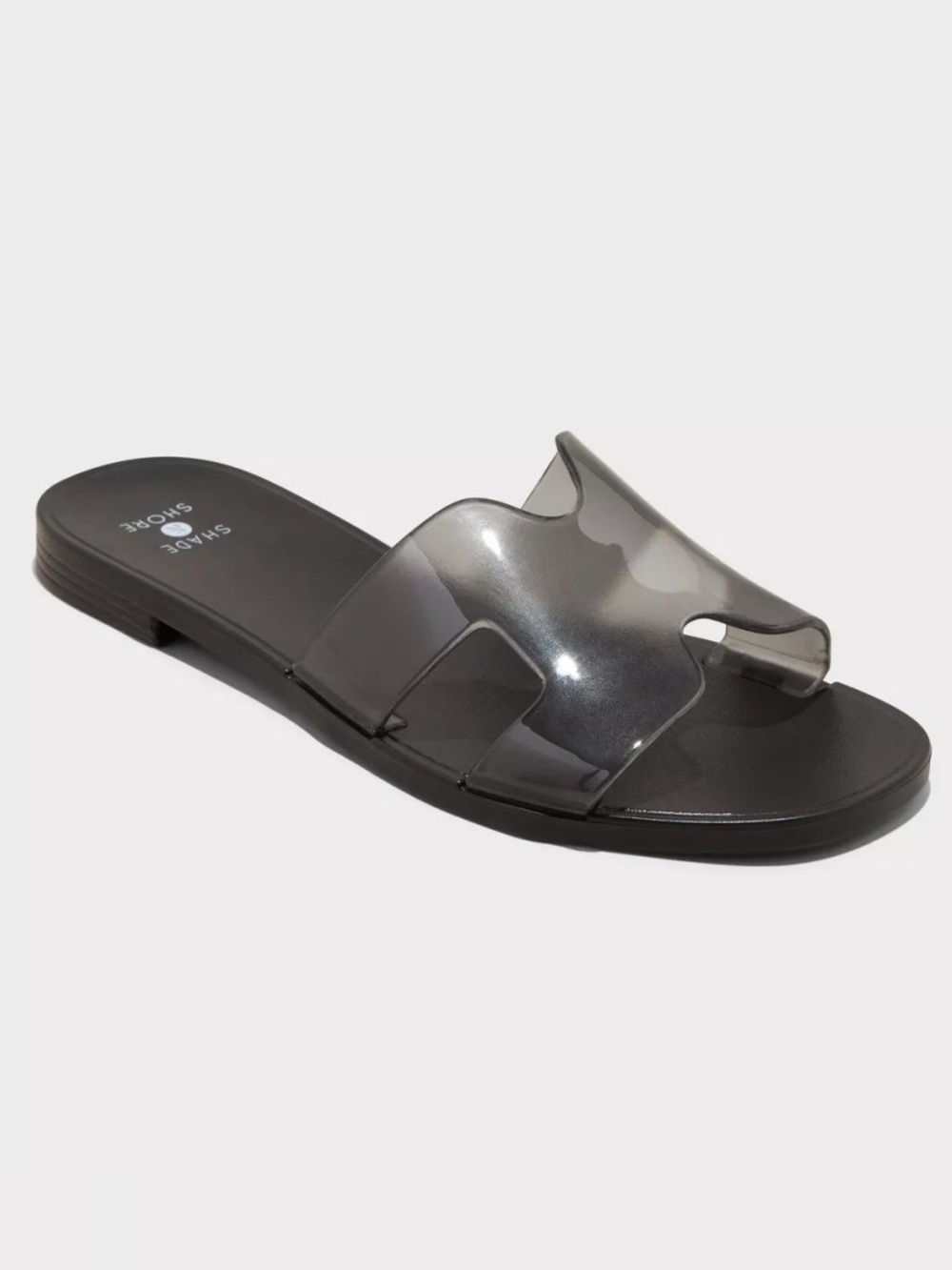 New Women's Smoke Jelly Slide Sandals size 9